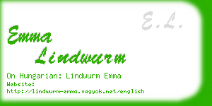 emma lindwurm business card